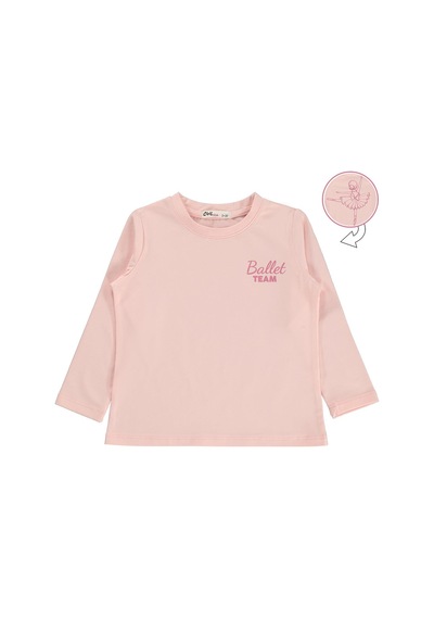 Civil Girls Ballet Team Baskılı 2-5 Yaş Sweatshirt - Pembe