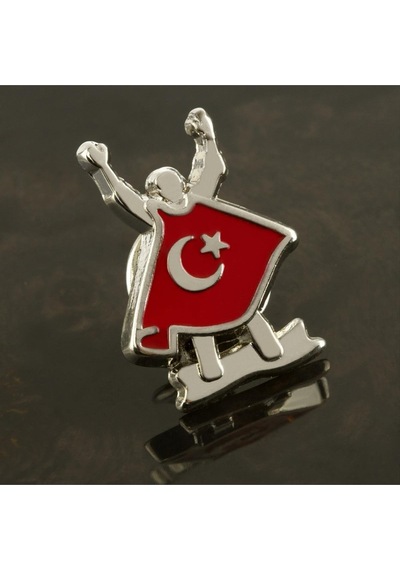 Depomıx Ay Yıldız Yaka Rozet-gümüş Rengi Çok Renkli 06427345