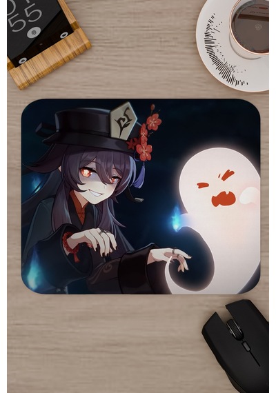 Hu Tao Genshin Impact Anime Gacha V3 - 22x18 Gaming Mouse Pad Fare Altlığı