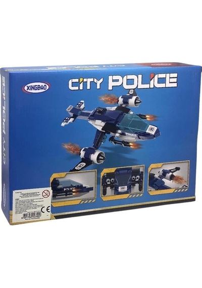 Polis Helikopteri Yapım Seti 250 Parça Detaylı Ve Eğitici Blok Montaj Oyuncağı