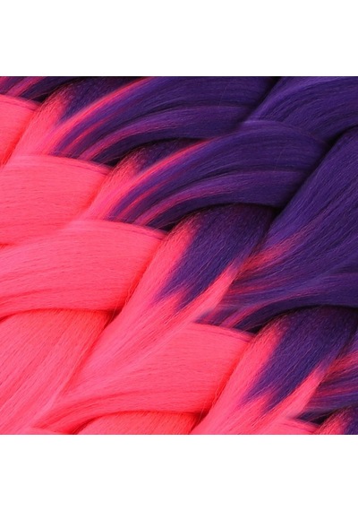 Afrika Örgüsü Ve Rasta İçin Sentetik Ombreli / Mor / Neon Pembe - Temz-461784 Çok Renkli