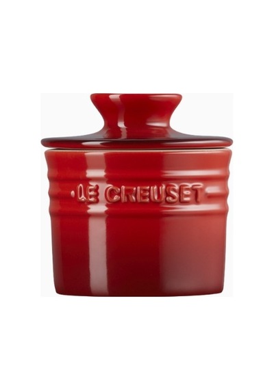 Le Creuset Seramik Lüks Tasarım Tereyağı Kabı Saklama Kapları Kırmızı