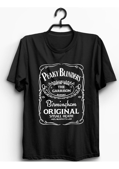 Peaky Blinders Baskılı Tshirt SIYAH