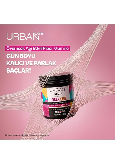 Lexroo Style Guide Parlak Görünüm Sağlayan Fiber Gum- Doğal Tutuş- Saç Sakızı-100ml