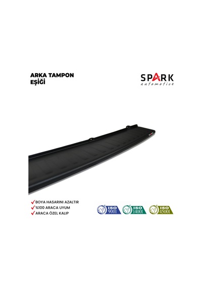 Fiat Doblo 2010-2023 Yıl Aralığı Uyumlu Arka Tampon Eşiği Mat Siyah