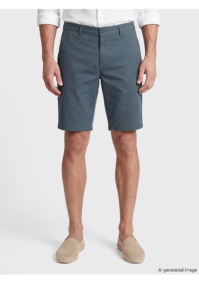Lcwaıkıkı Classic İndigo Standart Kalıp Erkek Gabardin Şort