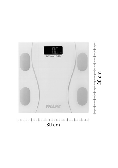 Walke Premium Uygulama Bağlantılı Akıllı Baskül Beyaz