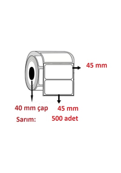 45x45 KUŞEETİKET( 500lü )