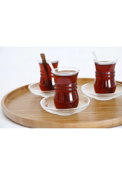 Bambum Cappuccino Daire Tepsi