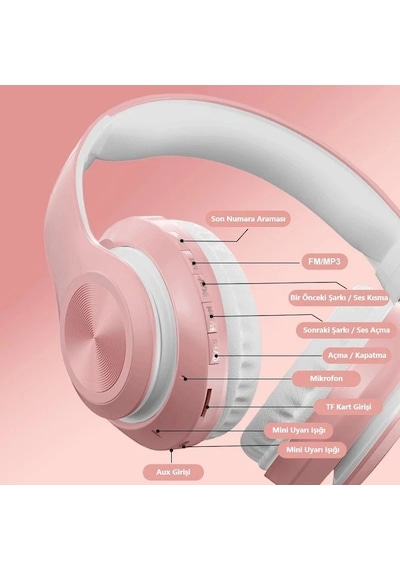 Lebron P68 8D Surroundbass Bluetooth 5.0 Kulak Üstü Kulaklık