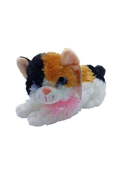 Sevimli Peluş Miyavlıyan Kedi Çok Renkli