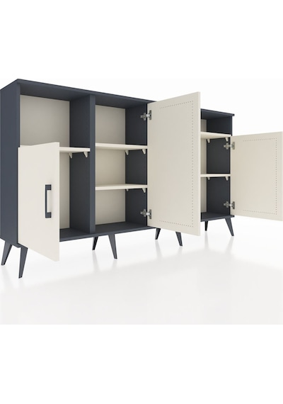 Arges Konsol 5 Raflı 4 Kapaklı 176x30x99 Antrasit-aytaşı Aytası - Antrasıt Arges Konsol 5 Raflı 4 Kapaklı 176x30x99 Antrasit-aytaşı Aytası - Antrasıt