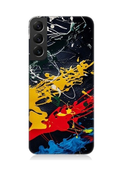 Samsung Galaxy S22 Plus Uyumlu Renkli Boyalar Desenli Silikon Kılıf