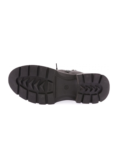 Dgn 110 Bayan Kalin Taban Sneakers Spor Ayakkabi 110-1414-R1534 Siyah