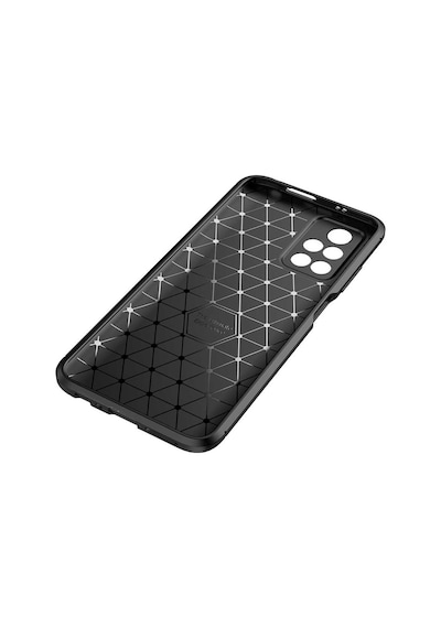 Xiaomi Poco M4 Pro 5g Kılıf Karbon Görünümlü Silikon Kamera Korumalı Üstün Koruma Pazarplus Lacivert