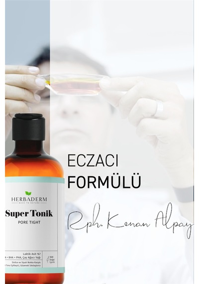 Herbaderm Pore Tight Sivilce, Siyah Nokta Karşıtı Super Tonik Laktik Asit %7 250 Ml