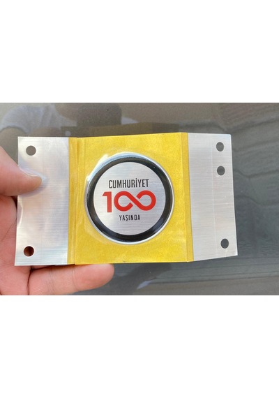 Cumhuriyet 100 Yaşında Silikon Logo 1 Adet