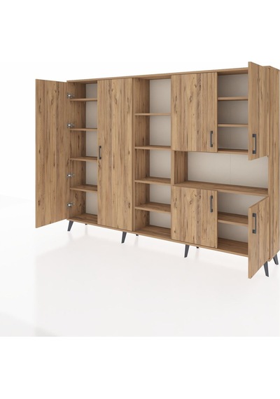 Arges Dolap 13 Raflı 6 Kapaklı 220x30x163 Çam-çam Atlas Çam - Atlas Çam Arges Dolap 13 Raflı 6 Kapaklı 220x30x163 Çam-çam Atlas Çam - Atlas Çam