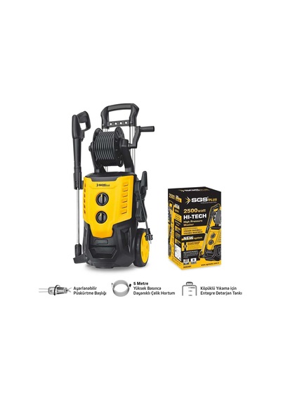 Yüksek Basınçlı Yıkama Makinesi 2500w 170 Bar