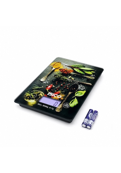 Cam Mutfak Tartısı Terazi Lcd Ekran 5kg/1gr Pilli Gr/oz/ml/ıb Ölçüm İ11-028 5332