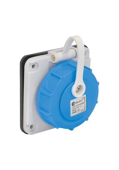 Tp Electric 3101-375-0900 Vidalı Bağlantı 16a Kauçuk Makine Prizi Mavi