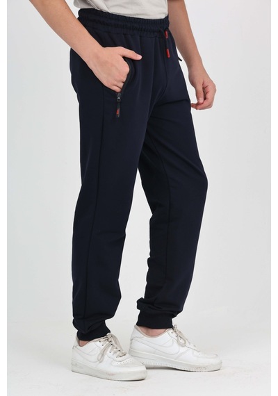 Toontoy Kids Toontoy Eerkek Çocuk Baskılı Beli Paçası Lastikli Cepli Basic Jogger Eşofman Altı - 2 İplik Lacivert