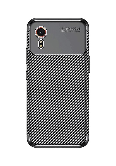 Samsung Galaxy Xcover 7 Kılıf Auto Focus Karbon Kapak - Siyah