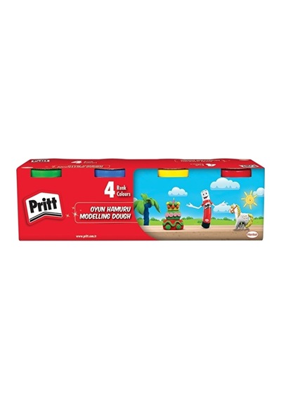 3 Adet Pritt Oyun Hamuru 4 Renkx100 Gr