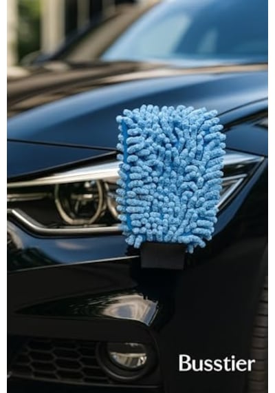Mikrofiber Makarna Araba Yıkama Eldiveni Yüksek Emicilikli Lint Yok Çiziksiz Uyumlu Elastik Manşetli Kolay Kavranabilir Konforlu Beyaz