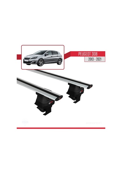 Peugeot 308 2013-2021 Arası İle Uyumlu Ace-4 Ara Atkı Tavan Barı Gri