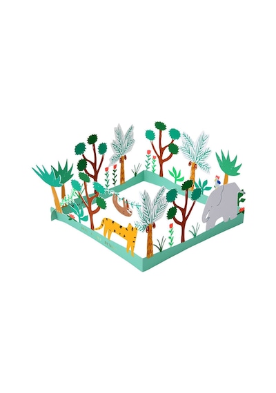 Meri Meri - Have A Wild Birthday Card - Vahşi Doğa Doğum Günü Kartı - 3d