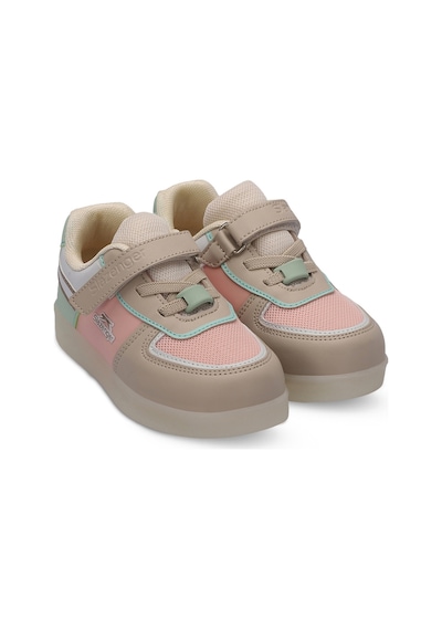 Slazenger PERLE Çocuk Cırt Cırtlı Bej Sneaker
