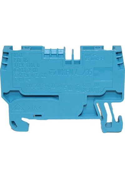 WİELAND 4 Mm Yay Baskılı Mavi Klemens