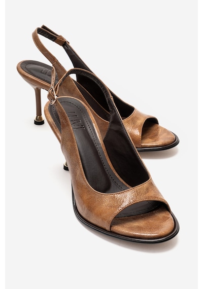 Luvishoes Iselın Taba Kadın İnce Topuklu Ayakkabı Taba