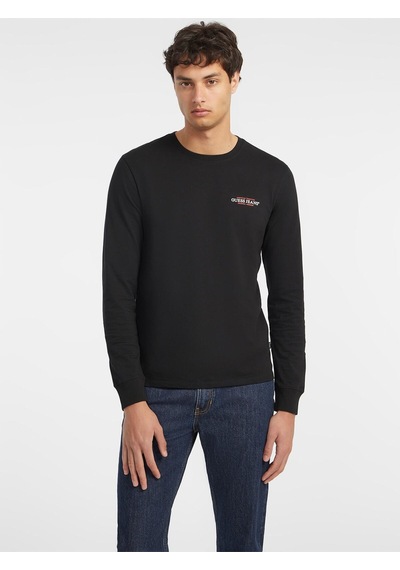 Jeans Siyah Erkek T-shirt M4yı54k8hm0jblk Gj Ls Cn Slım Amerı Siyah