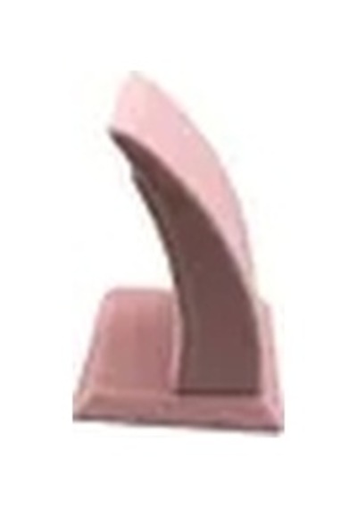 Süet Kumaş Pembe Renk Ayaklı 9/7 Cm Küpe Sergileme Dekoru Çok Renkli