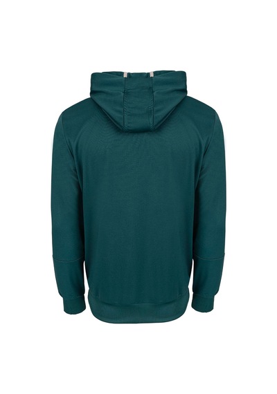 Maraton Boxy Erkek Kapüşonlu Yeşil Sweatshirt Yeşil
