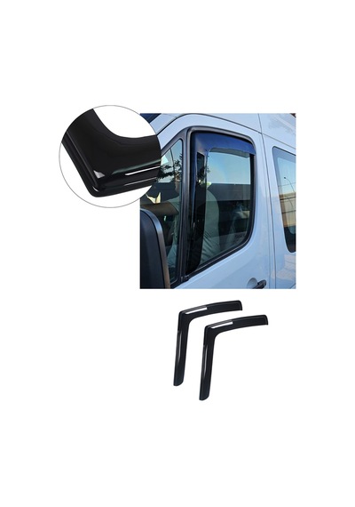 Mercedes Sprinter W906 Uyumlu Abs Geçmeli Cam Rüzgarlığı 2 Parça