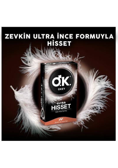 Okey Ultra Hisset 40'lı Prezervatif + Okey Nirvana Uyarıcı Jel 100 ML Set