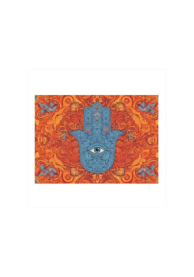 Mavi Fatma Eli Art Mdf Poster