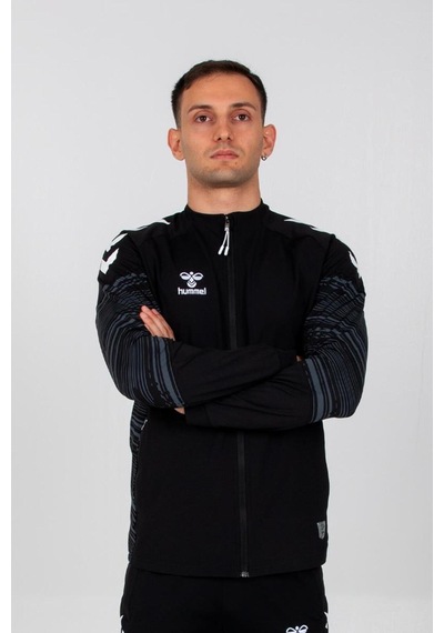 Hummel Line Zip Jacket 922452-2001 Siyah Erkek Fermuarlı Ceket Siyah
