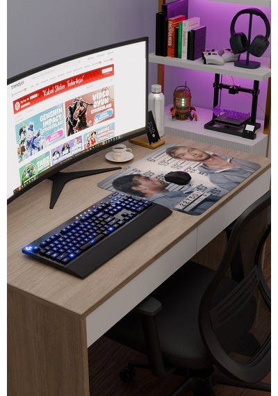 Dahmer V5 48x40 Xl Gaming Kauçuk Kaymaz Taban Mouse Pad Fare Altlığı