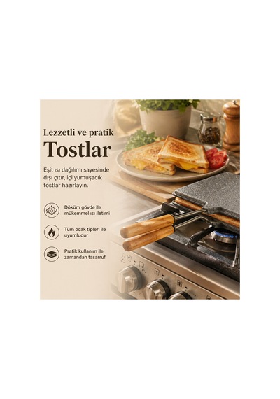 Nfsm İç Dış Granit Tost Makinası 5477 Nfsn-rsgo34 Çok Renkli