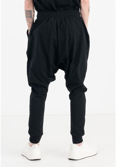 Jahr Marc Siyah Slim Fit Yanları Cepli Erkek Şalvar Eşofman Altı Siyah