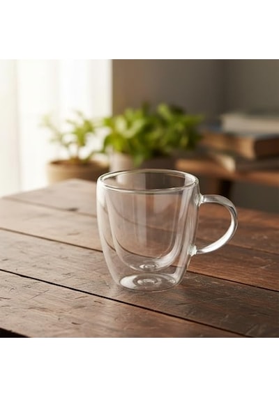 Ayrex Deconox 2'li Çift Cidarlı Borosilikat Cam Fincan Seti - 100 Ml Espresso Ve Türk Kahvesi Bardağı - Isıya Daya Diğer