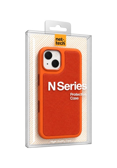 Nettech Apple İphone 15 Uyumlu Nt-n121 Deri Arka Koruma Kılıf - Kozmik Turuncu