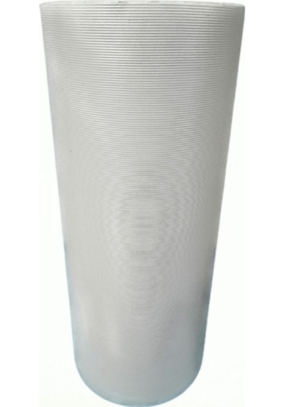 Almıtal 48 Cm X 1 Metre Beyaz Çizgi Desenli Suni Deri. Çekmece Beyaz