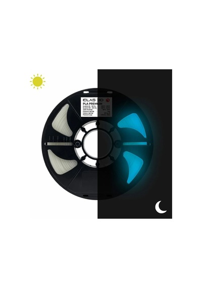 Elas Mavi Glow Pla Premium Filament 1.75 Mm 1 Kg