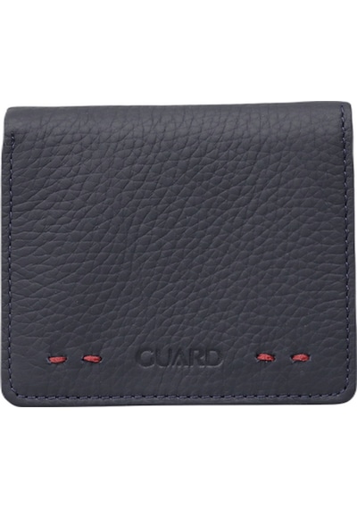 Guard Lacivert Hakiki Deri Yatay Mini Boy Erkek Cüzdan // Grd260226wt1820 Diğer