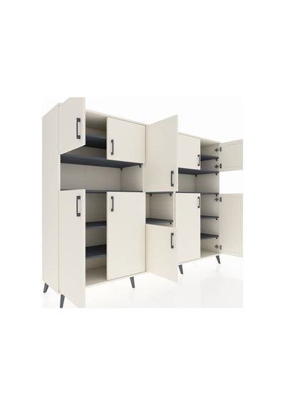 Hyperion Dolap 14 Raflı 10 Kapaklı 220x44x163 Aytaşı-aytaşı/antra Aytaşı-aytaşı/antrasit Hyperion Dolap 14 Raflı 10 Kapaklı 220x44x163 Aytaşı-aytaşı/antra Aytaşı-aytaşı/antrasit
